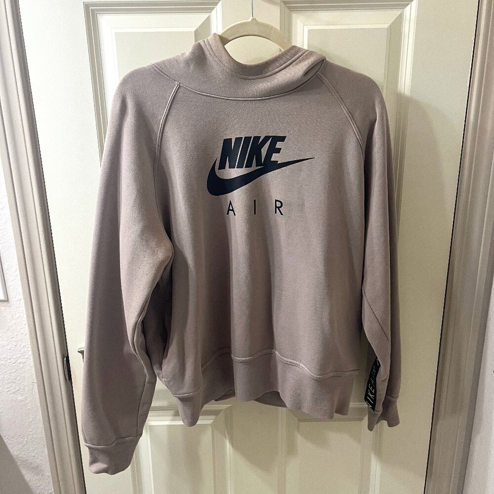 Tan Sweatshirt with Black logo